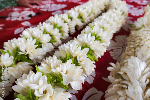 Close-up of floral garland photo