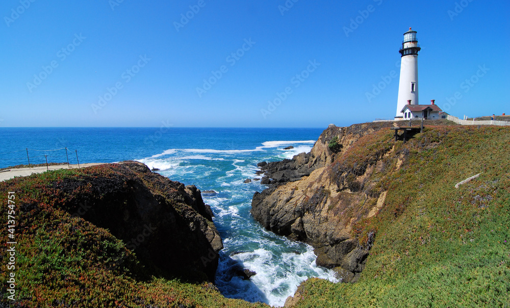 Views of the Pigeon Point Lighthouse near Santa Cruz, California Views of the Pigeon Point Lighthouse near Santa Cruz, California