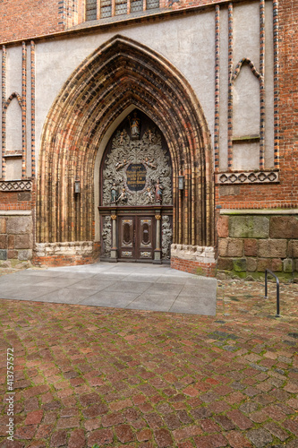 Sankt-Nikolai-Kirche in der Weltkulturerbe- und Hansestadt Stralsund  Mecklenburg-Vorpommern  Deutschland