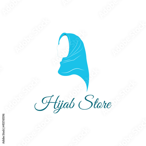 Hijab logo vector graphics