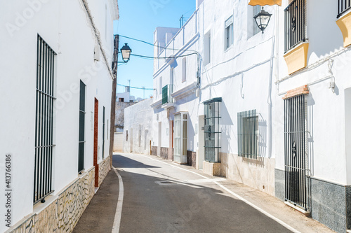 streets of conil de la frontera town in andalusia, Spain