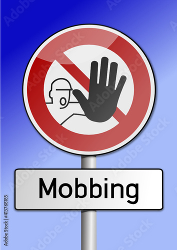 Kein Durchgang Mobbing