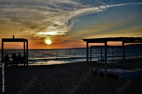 sunset on the beach © Vanessa