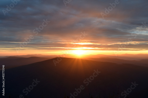 Color photography of beautiful sunrise in the mountains © Jitka Laníková