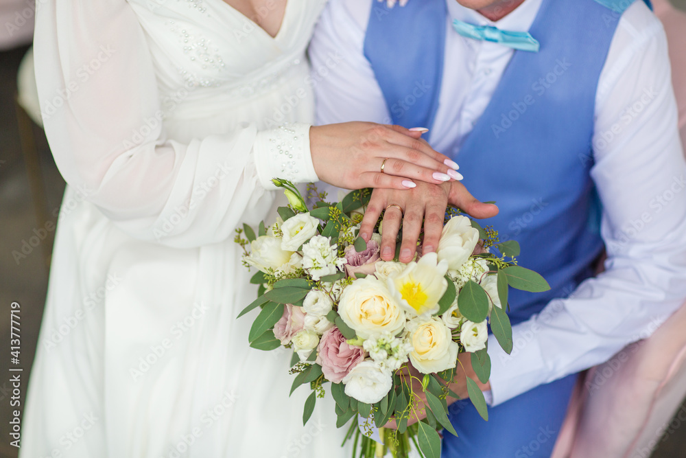 delicate wedding details in the morning delicate wedding details in the morning