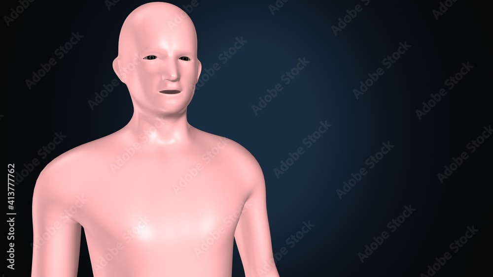 3d render of human body male anatomy. 3d render of human body male anatomy.