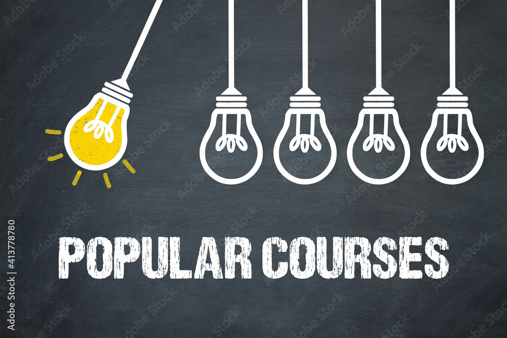 Fototapeta premium Popular courses