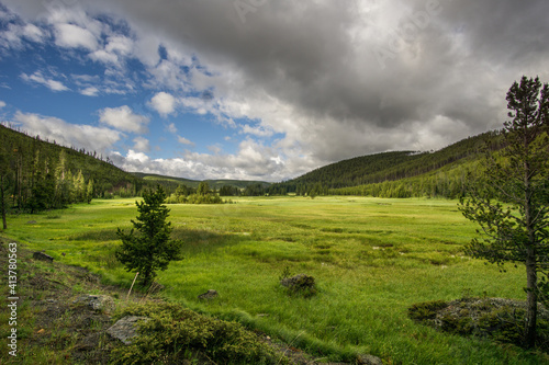 Landscape in Yellowstone Nationalpark