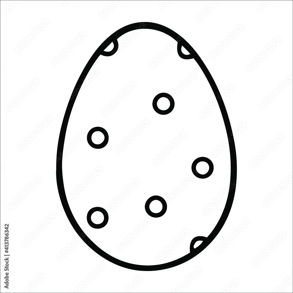 Single design element - easter egg with ornament. Hand drawn doodle art for card, poster, sticker, pattern, logo, invitation, coloring book page. Spring holiday outline drawing. Single design element - easter egg with ornament. Hand drawn doodle art for card, poster, sticker, pattern, logo, invitation, coloring book page. Spring holiday outline drawing.