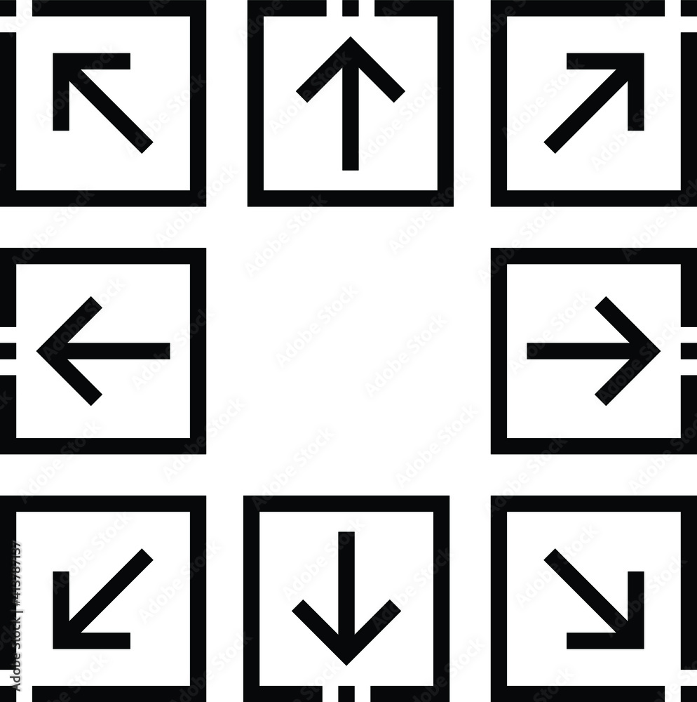 Arrow flat style icon, symbol for UI in website. Arrow flat style icon, symbol for UI in website.