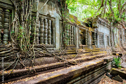 Prasat Beng Mealea temple ruins, Siem Reap, Cambodia photo