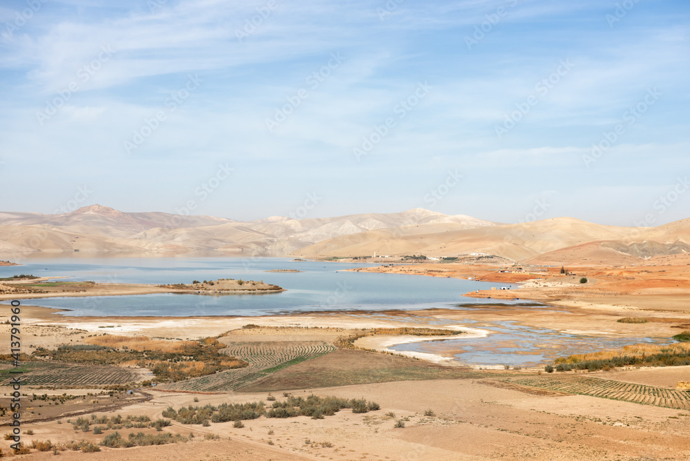 A lake in the Atlas mountains of Morocco A lake in the Atlas mountains of Morocco