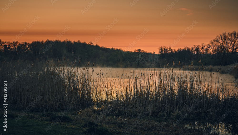 Sunrise on river Sunrise on river
