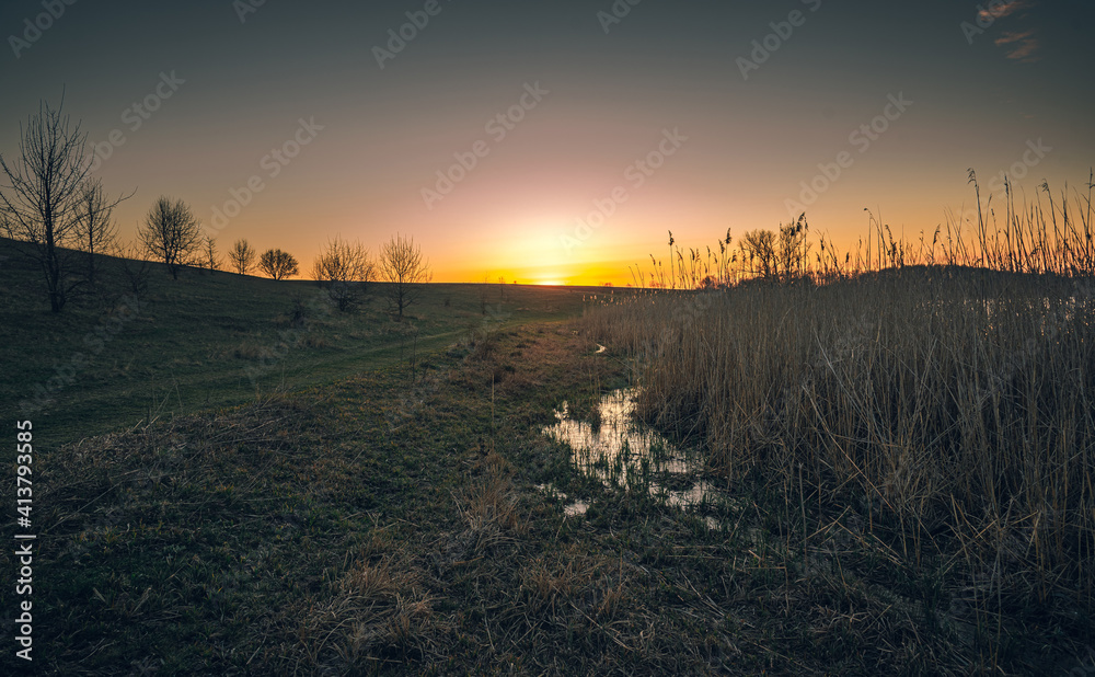 Sunrise on river Sunrise on river
