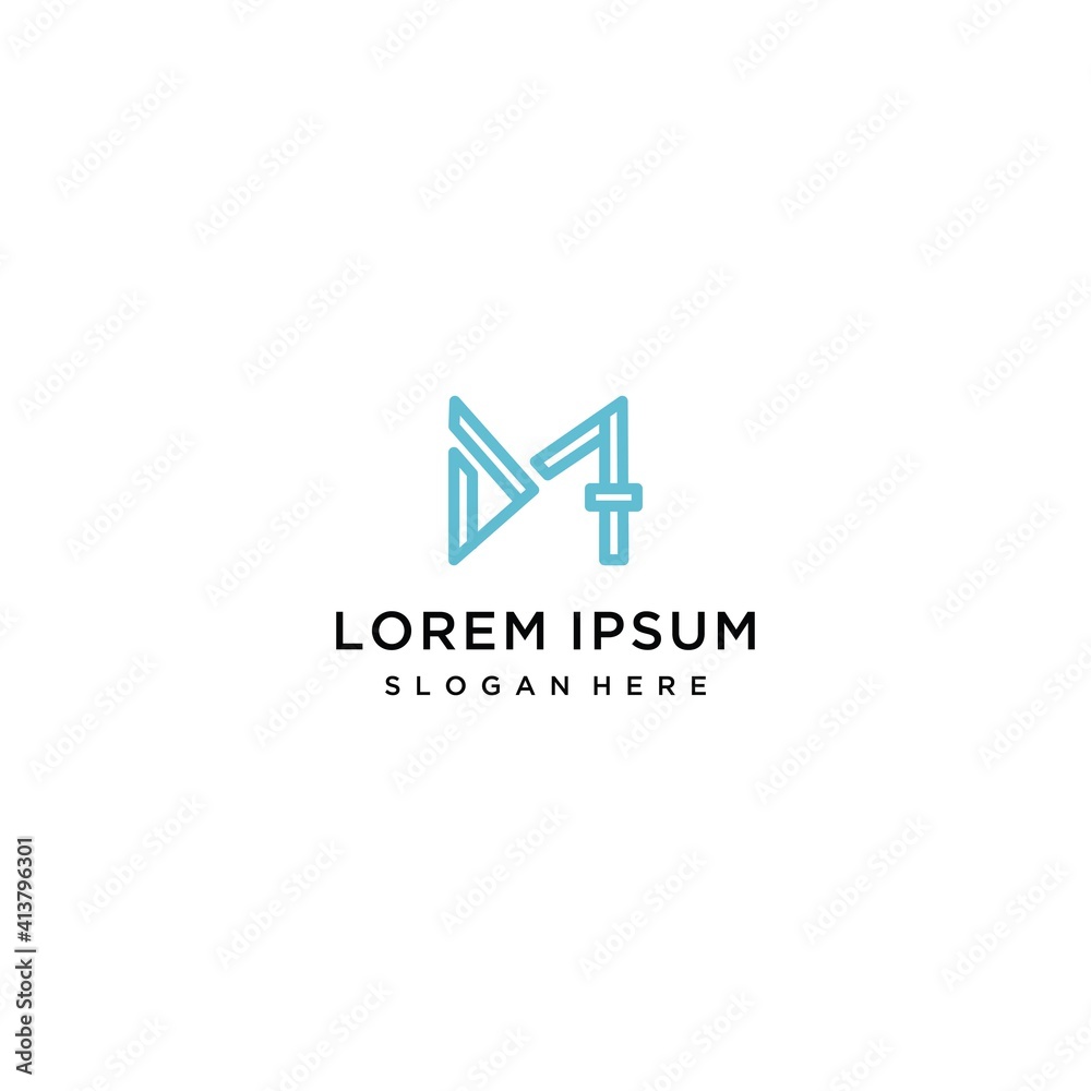 MD or DMletter logo vector monogram MD or DMletter logo vector monogram