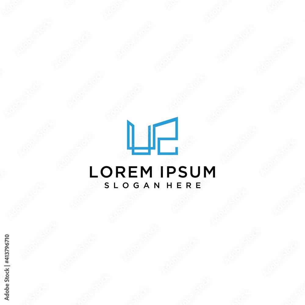 U2 letter logo vector monogram U2 letter logo vector monogram
