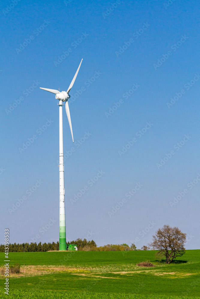 Fototapeta premium Nutzung der Windenergie