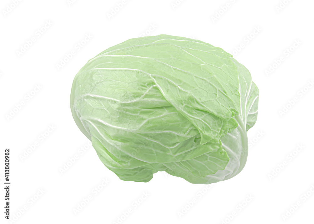 green cabbage isolated on white background.clipping path green cabbage isolated on white background.clipping path