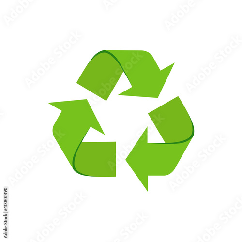Recycle symbol vector graphics