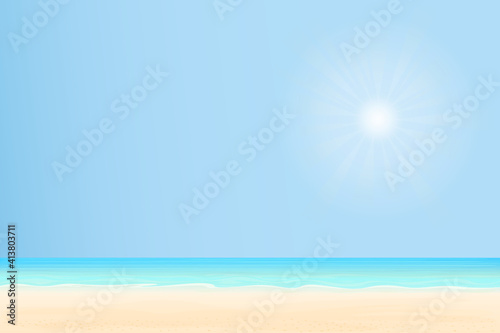 Strand mit Sonne