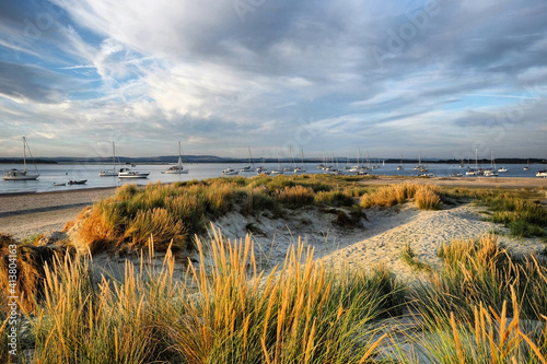The sand dunes at West Wittering beach, West Sussex, UK