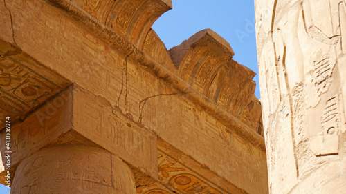 Afryka, Egipt, Luksor, hieroglify, kartusz, Faraon