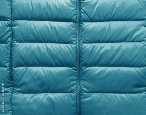 Down jacket pattern, light blue puffer jacket texture