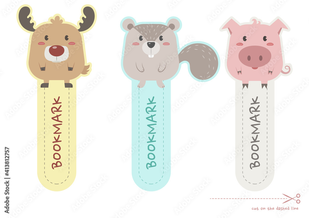 Animal Bookmarks To Print