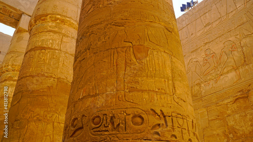 Afryka, Egipt, Luksor, hieroglify, kartusz, Faraon