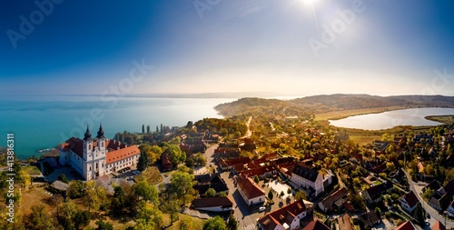 Tihany landscape, lake Balaton, Hungary photo