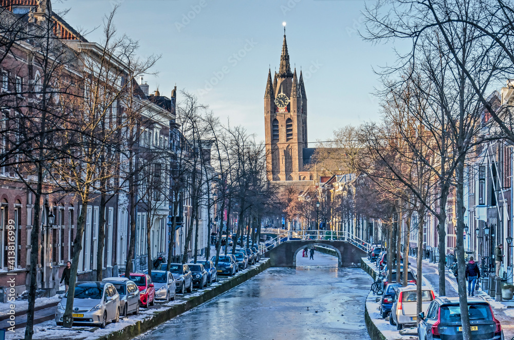 Delft, The Netherlands, February 13, 2021: