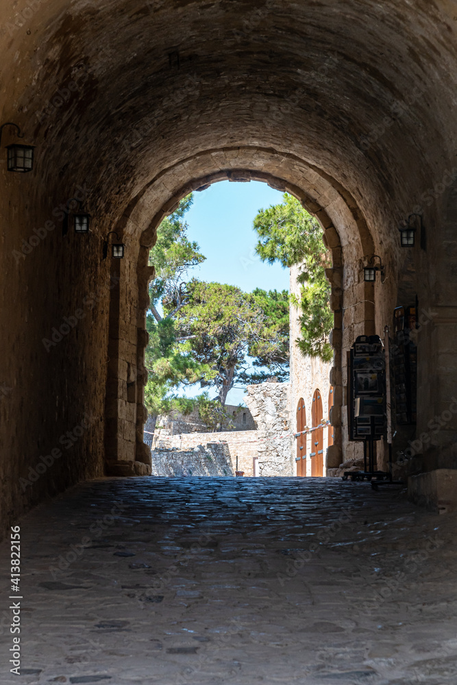 Obraz premium The entrance to the Fortezza in Rethymnon Crete