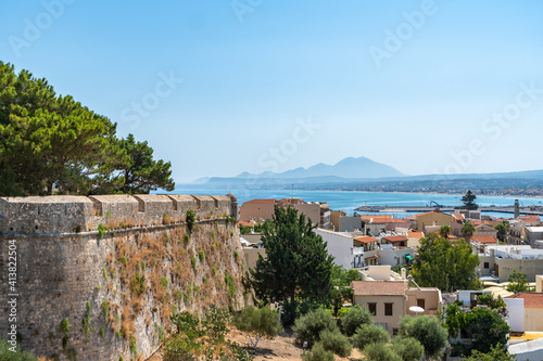 View of the Rethymnon from the Fortezza. Crete, Greece.