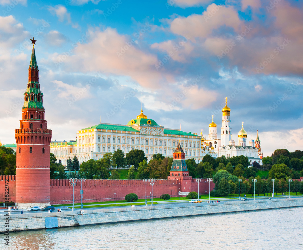Kremlin. Summer sunset. Moscow. Russia