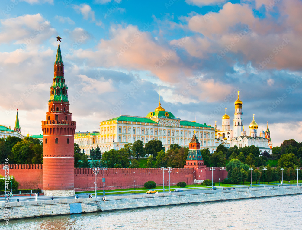 Kremlin. Summer sunset. Moscow. Russia