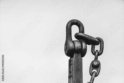 Anchor Chain Holds Fast Outdoor Display