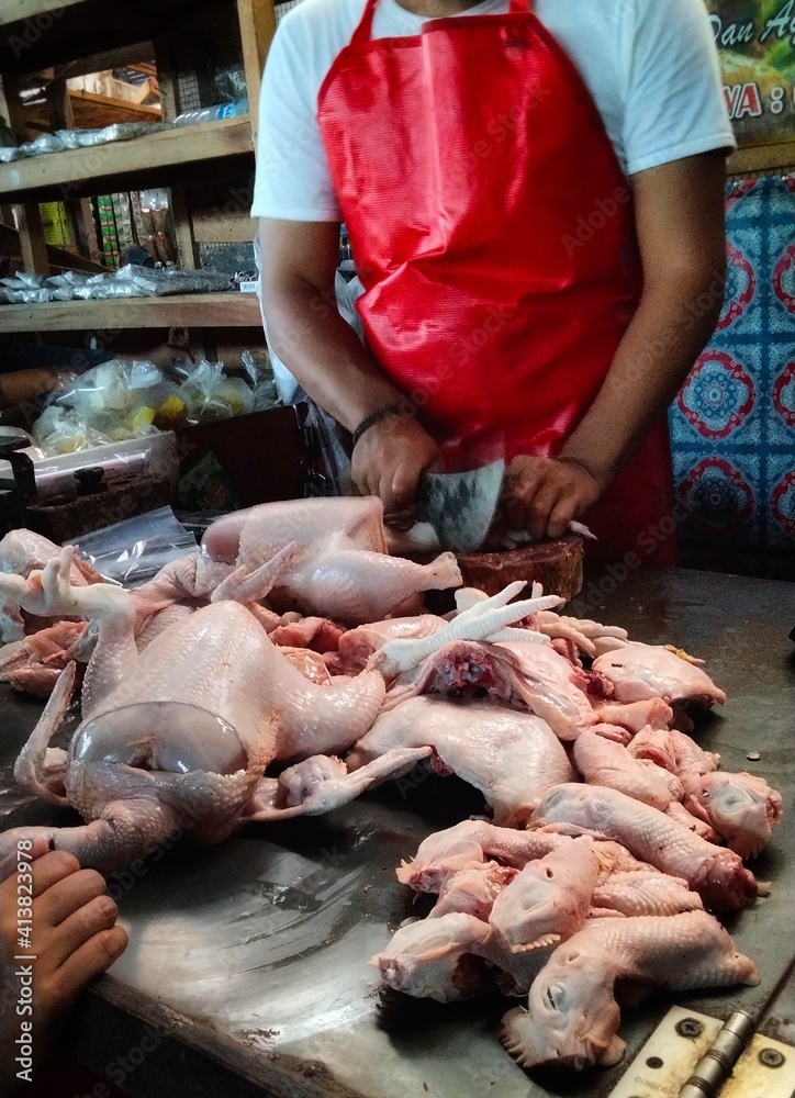 fresh fish on market