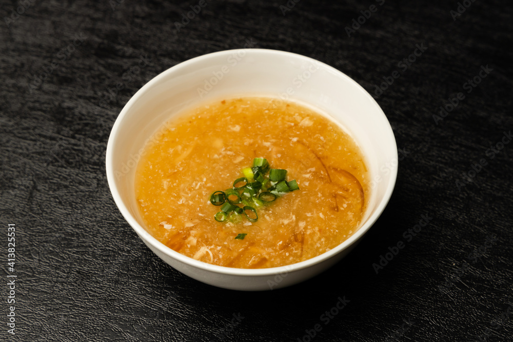 フカヒレスープ Finest Chinese food shark fin soup フカヒレスープ Finest Chinese food shark fin soup
