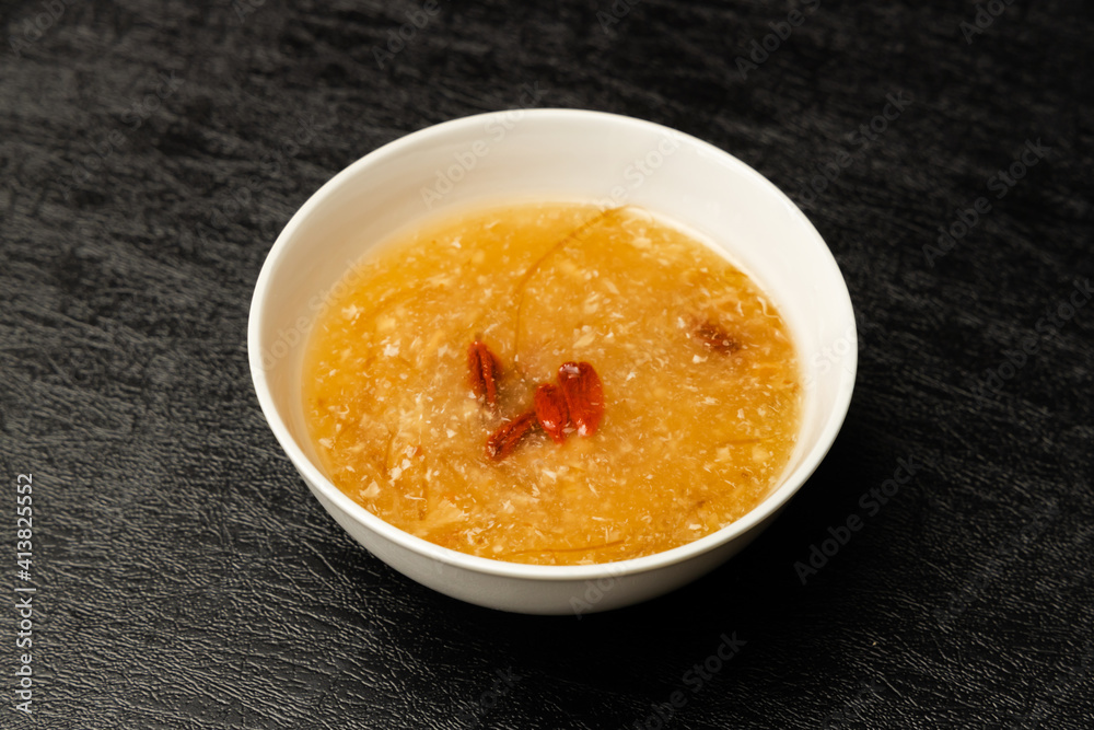フカヒレスープ Finest Chinese food shark fin soup フカヒレスープ Finest Chinese food shark fin soup