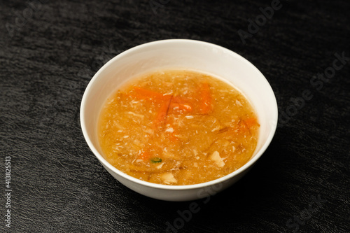 フカヒレスープ　Finest Chinese food shark fin soup 