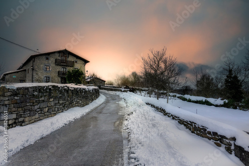 de paseo por la nieve