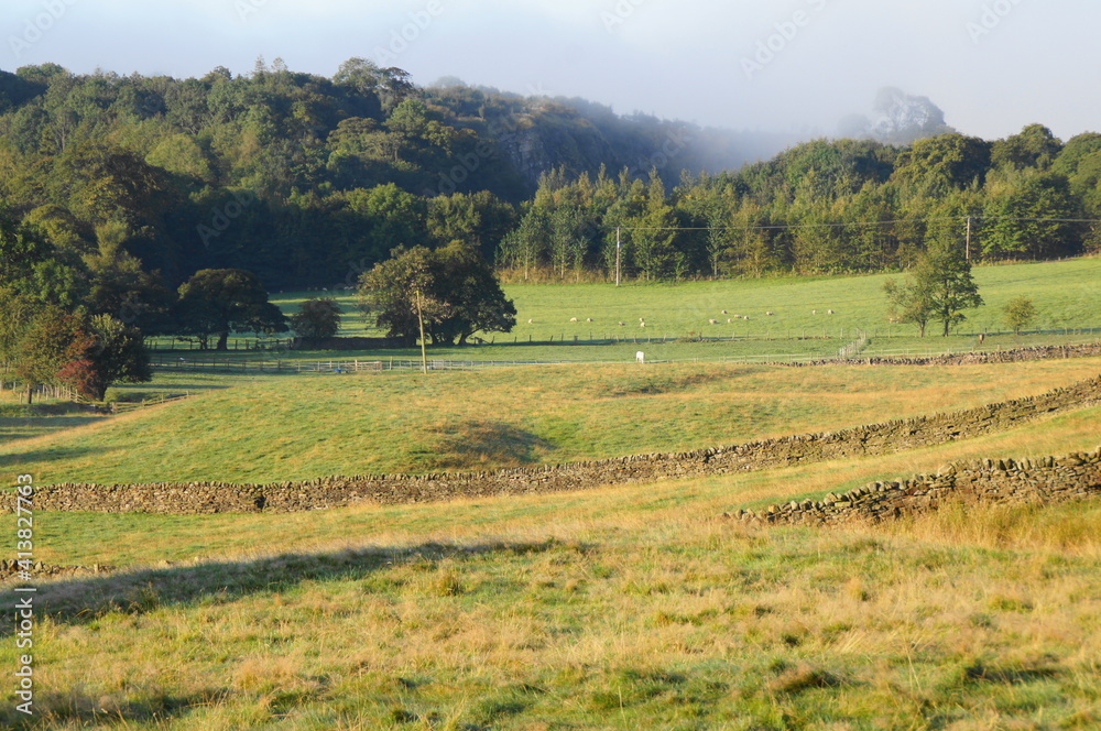 Morning mist at Lothersdale, Craven, North Yorkshire