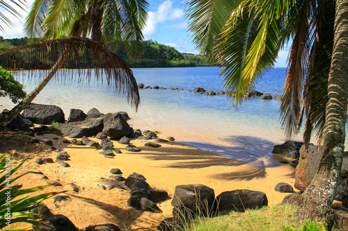 small beautiful beach on maui Hawaii