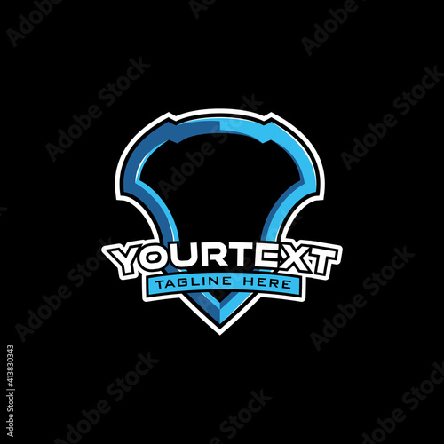 Mascot frame for esport sport logo 