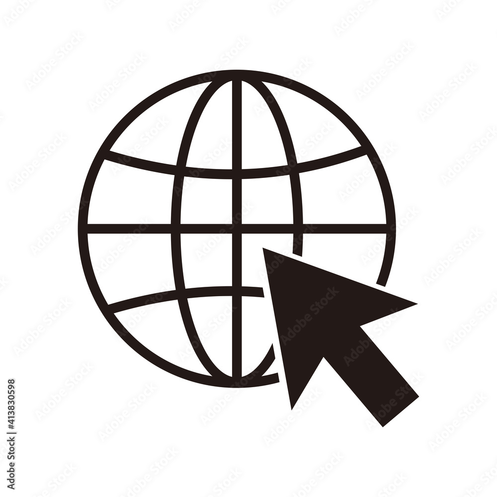 Go to web Icon in trendy flat style. Website pictogram. Internet symbol for your web site design, logo, app, UI. Vector illustration Go to web Icon in trendy flat style. Website pictogram. Internet symbol for your web site design, logo, app, UI. Vector illustration