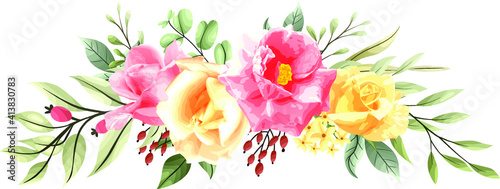 beautiful rose flower arrangements bouquet set  © MchDesignFactory