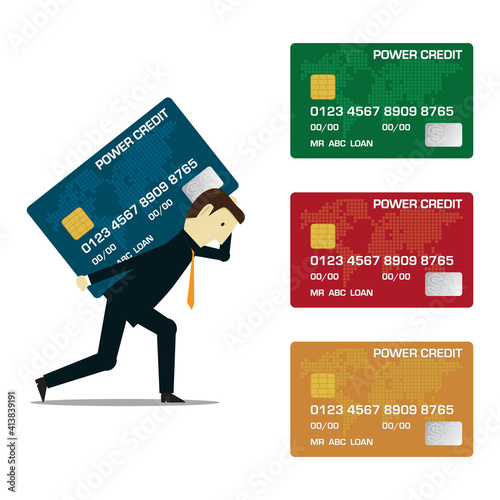 People carrying many credit card debts