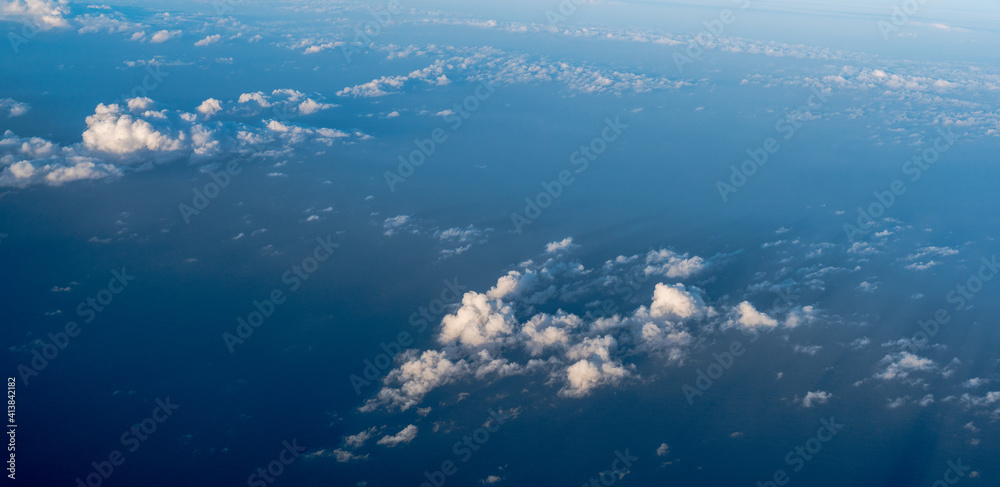 Naklejka premium Clouds over the Atlantic Ocean