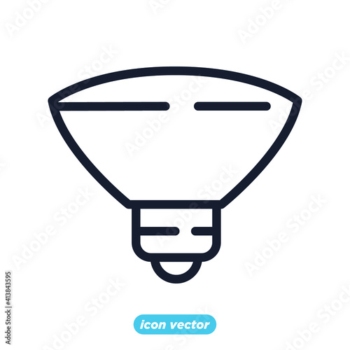 Light Bulb icon. Light Bulb lamp symbol template for graphic and web design collection logo vector illustration