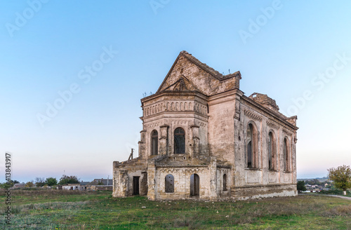 Abandoned Catholic church in Ukraine photo